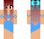 girl in the blue dress
