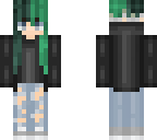 green hair