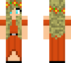 orange dress