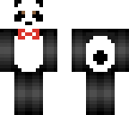 panda with a bow tie
