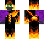 purple infected fire dude