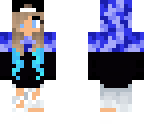 blue camo girl