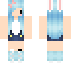 blue chibi rabbit
