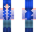 casual blue girl