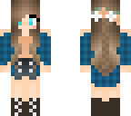 blue flannel girl