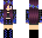 blue flower girl