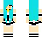 blue haired maid