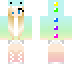 rainbow dinosaur girl