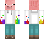 splatter paint pig