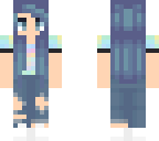 blue casual girl