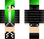green hair