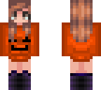 halloween pumpkin girl