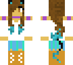 blue cat girl