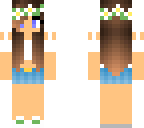 brown haired girl with a flower braid