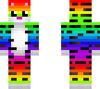 girl rainbow cat