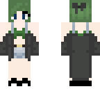  green haired girl