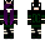 ninja girl with dc and brofist symbols