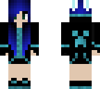 blue cute bunny girl
