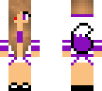 purple fire wolf girl