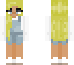 blonde dungarees