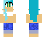 blue crop top