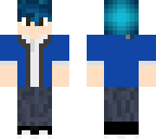 blue hair boy