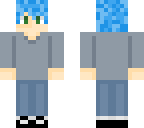 blue hair sweater