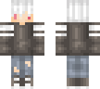 chibi white haired boy