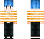 cool guy with blue hair