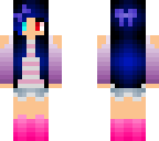 cute blue haired girl
