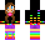 rainbow dj girl