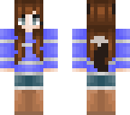 werewolf girl striped shirt