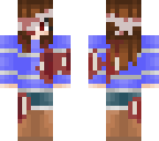 zombie girl striped shirt