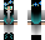 blue flower girl