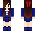 brown hair school girl
