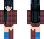 wolf plaid girl