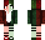 half red half green