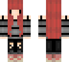 red goth girl