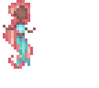 mermaid pixel art or a logo