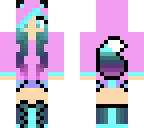 pink fox hoodie girl