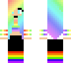rainbow dj girl
