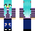 re-uploaded aqua hair werewolf girl