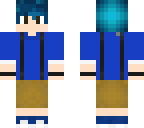 nerd with blue hair