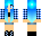blue haired girl