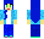 blue haired girl