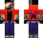 cyborg herobrine red