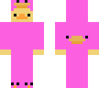 duck in a pink duck