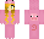 pig hoodie girl