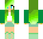 cute green girl