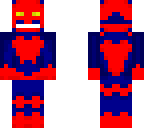 dark blue and red monster